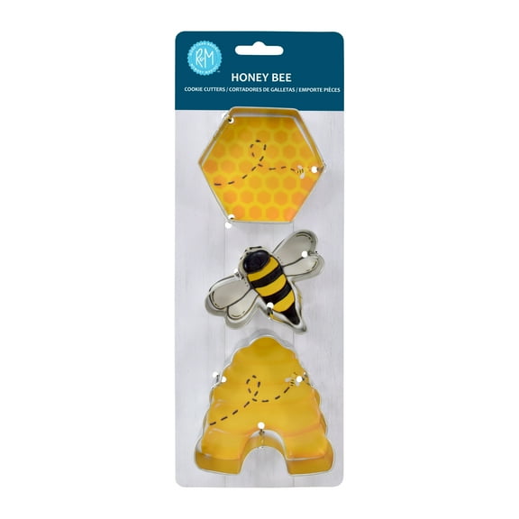 R&M International Honey Bee 3 Piece Cookie Cutter Set