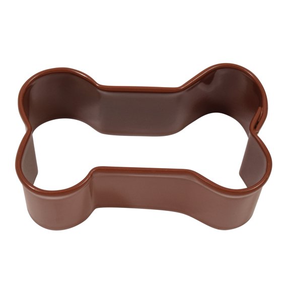 R&M International Mini Dog Bone Cookie Cutter Brown