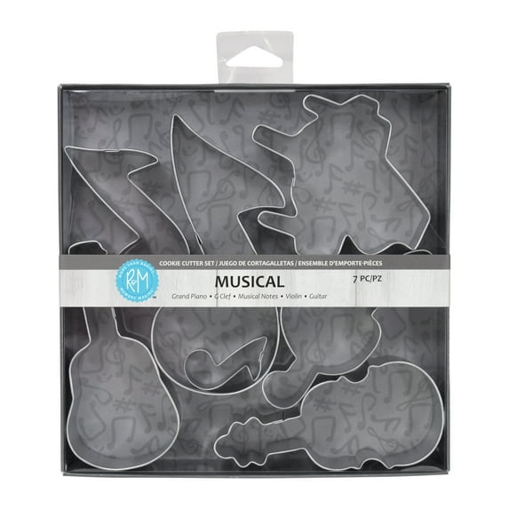 R&M International Musical Cookie Cutter Set 7 Piece