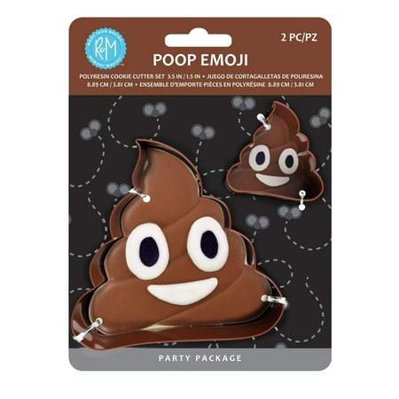 R & M International Poop Emoji Cookie Cutter, One Size, Brown