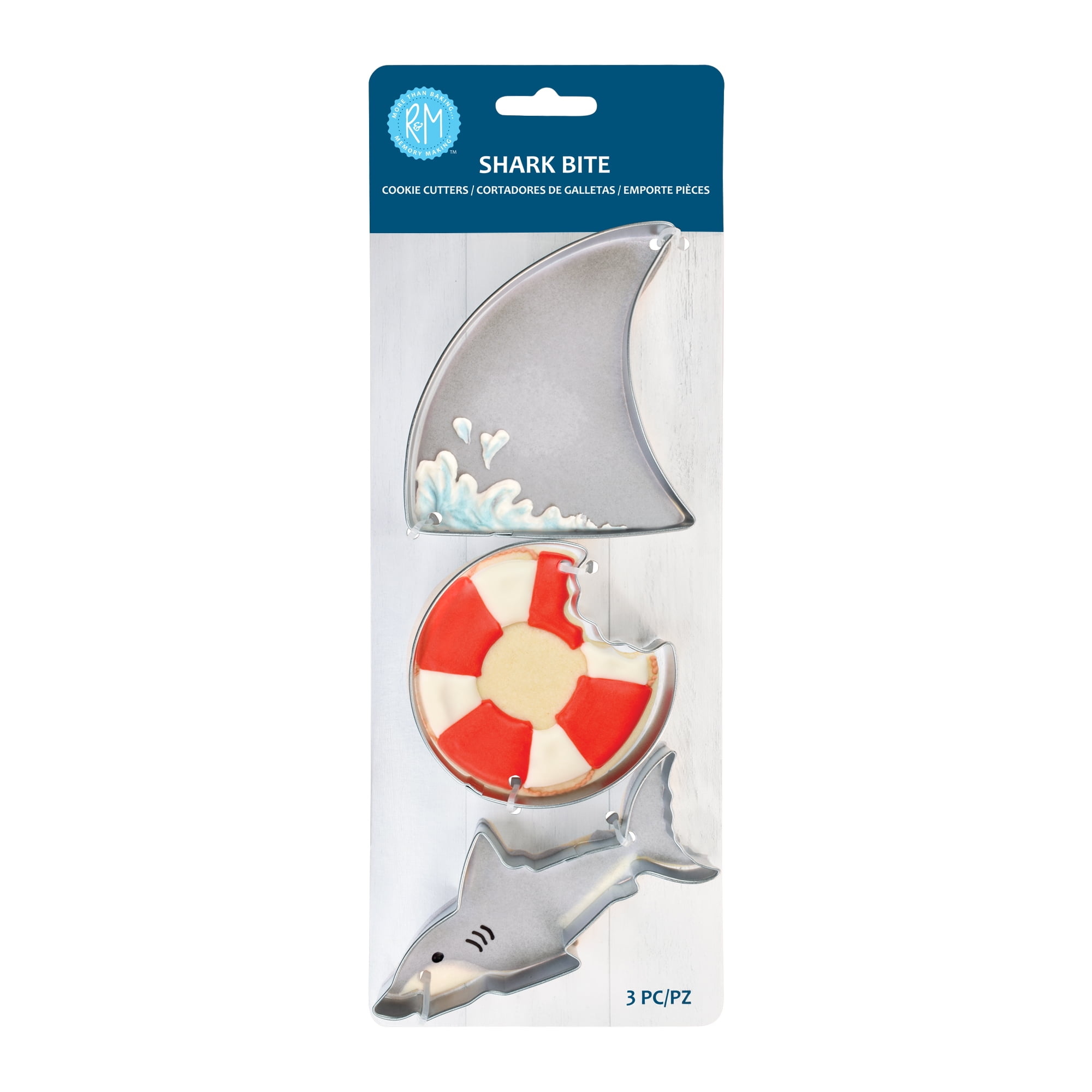 Shark Bite 3 PC Cookie Cutter Set - Thumbnail 5