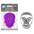 thumbnail image 1 of R&M International Skull Cookie Cutter and Stamp, 2 Piece Set, 1 of 3