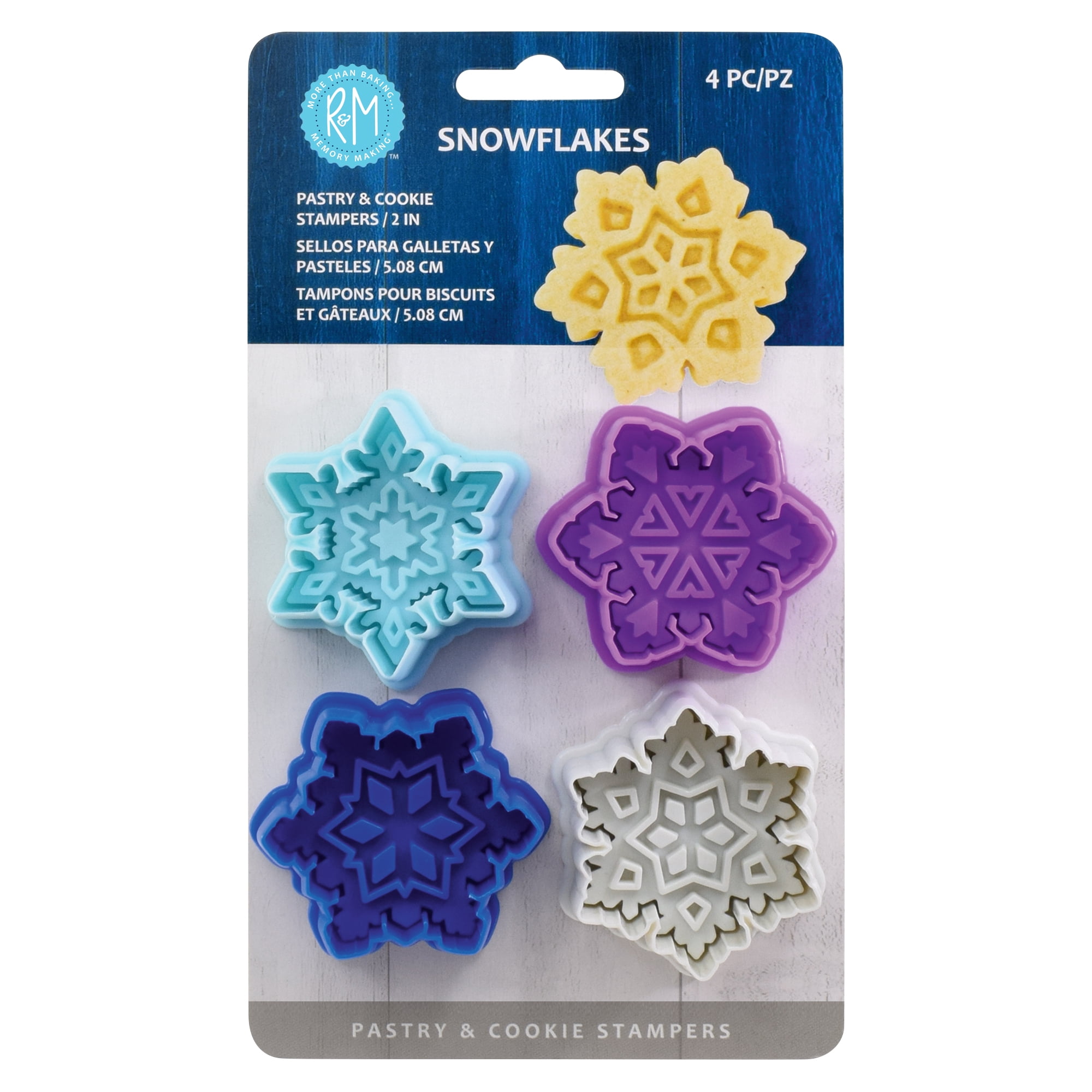 R&M International Snowflake Cookie and Pastry Stampers