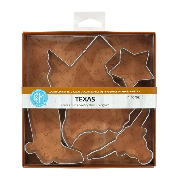 R&M International Texas State Cookie Cutter 4 Piece Set