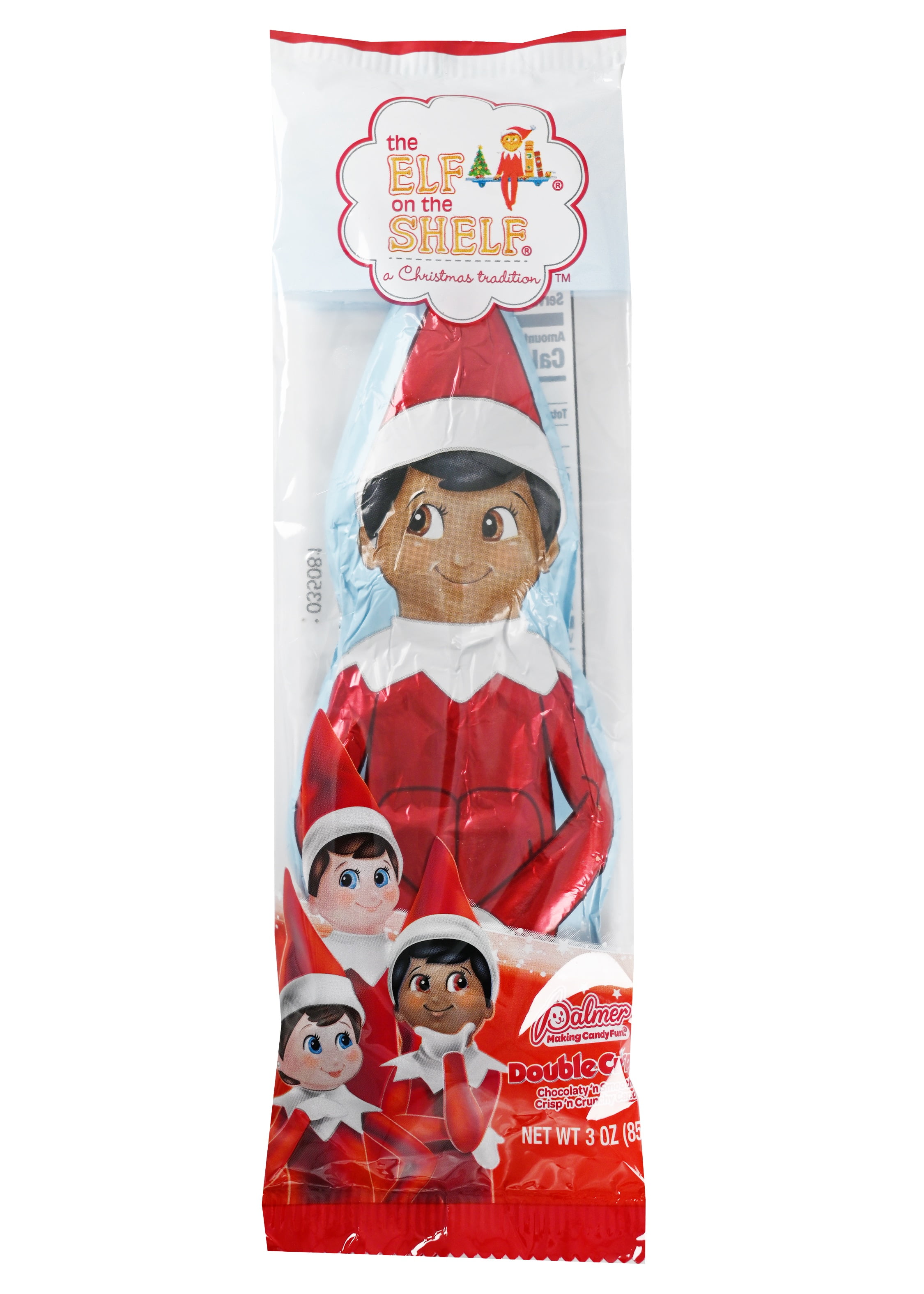 R.M. Palmer Elf on The Shelf Assorted Scout Elf Double Crisp Milk Chocolate, 3 oz, 1 Count