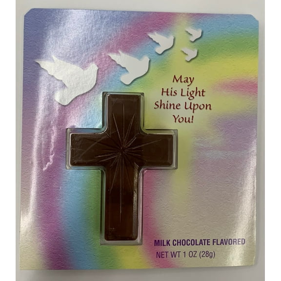 R. M. Palmer Inspirational Easter Card With Chocolate Cross Religious Gift For Easter Sunday