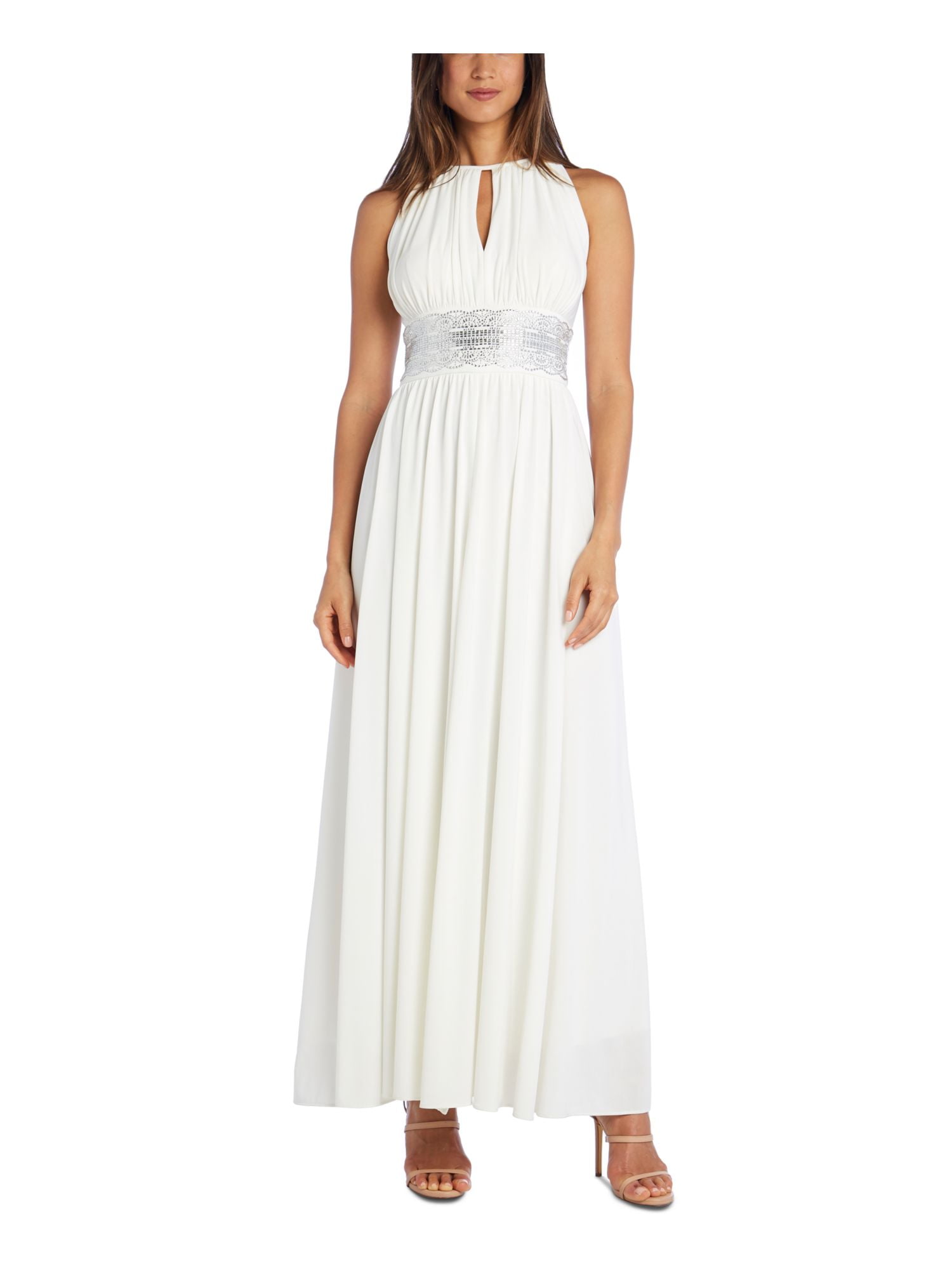 R & m cheap richards sleeveless evening gown