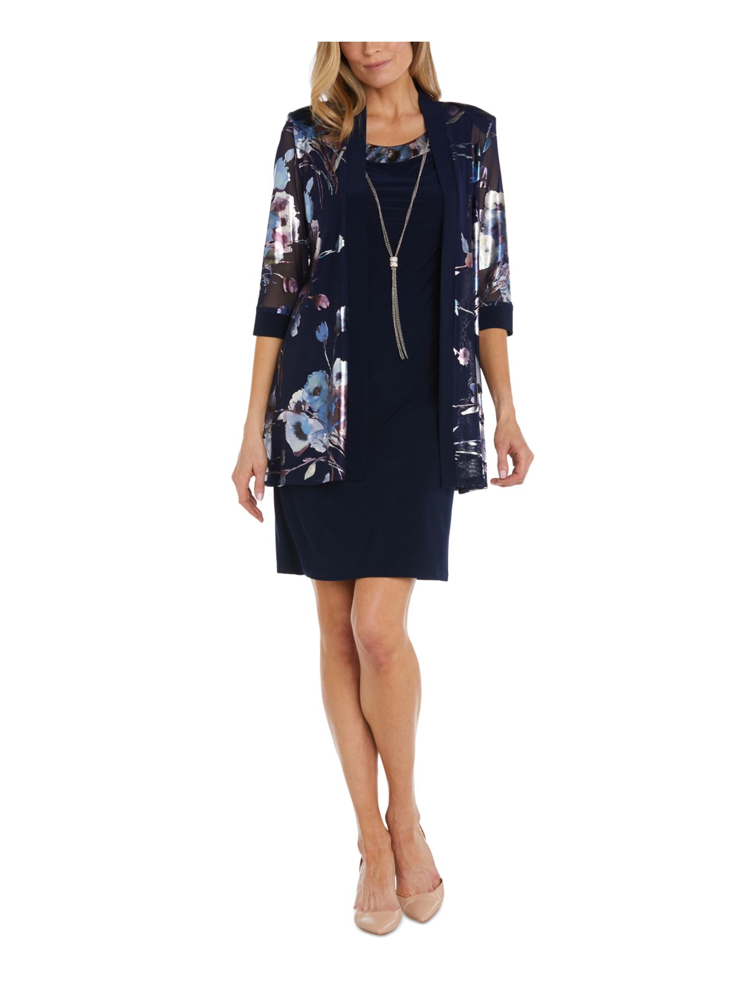 short lace jackets for dresses Petite Short-Sleeve Lace Jacket