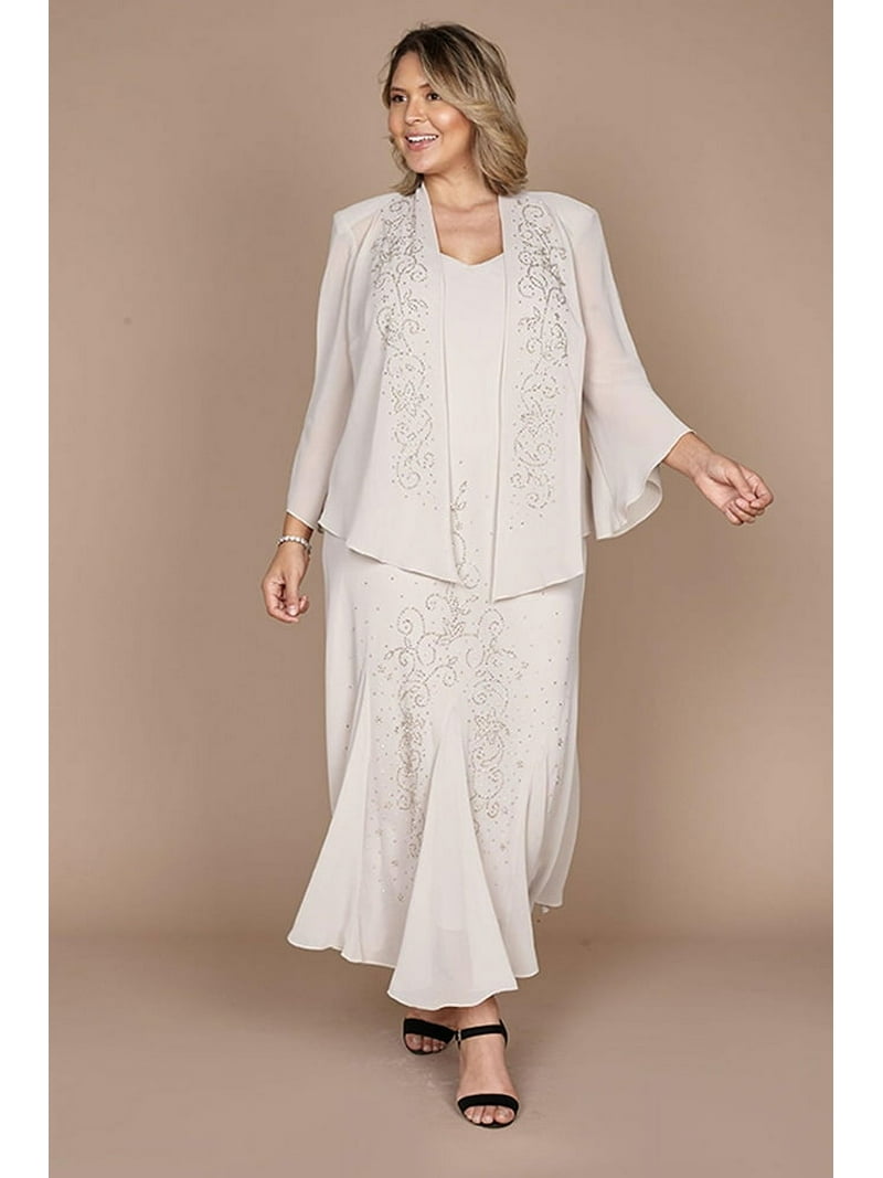 R&M Richards Long Formal Jacket Dress 058260 - Walmart.com