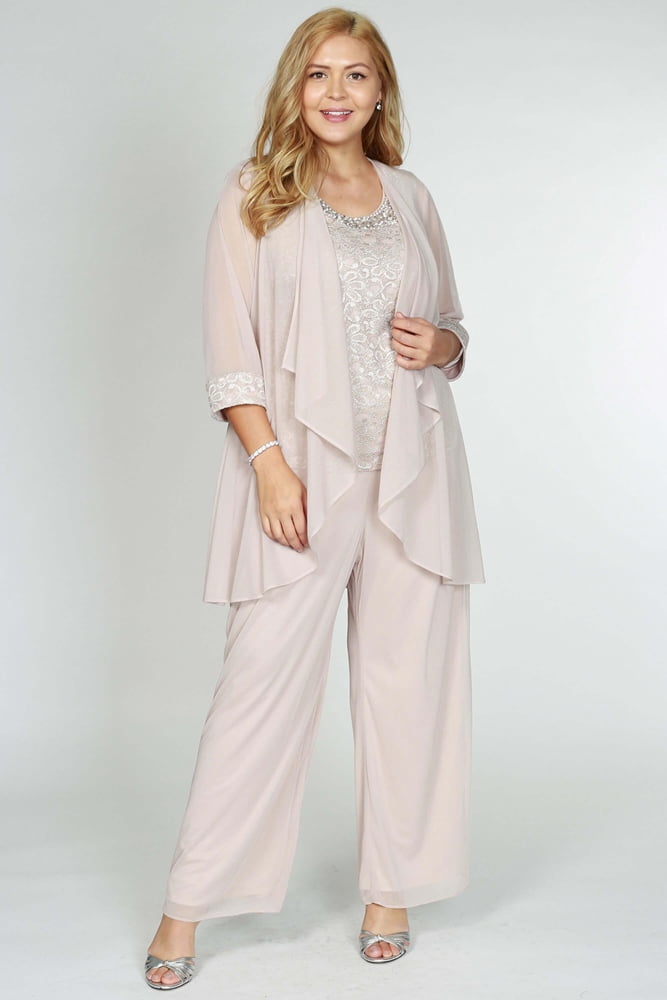 R&M Richards Plus Size Pant Suit Made in USA 5008W - Walmart.com