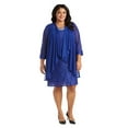 thumbnail image 1 of R&M Richards Short Lace Mother of the Bride Dress 2208W, 1 of 4