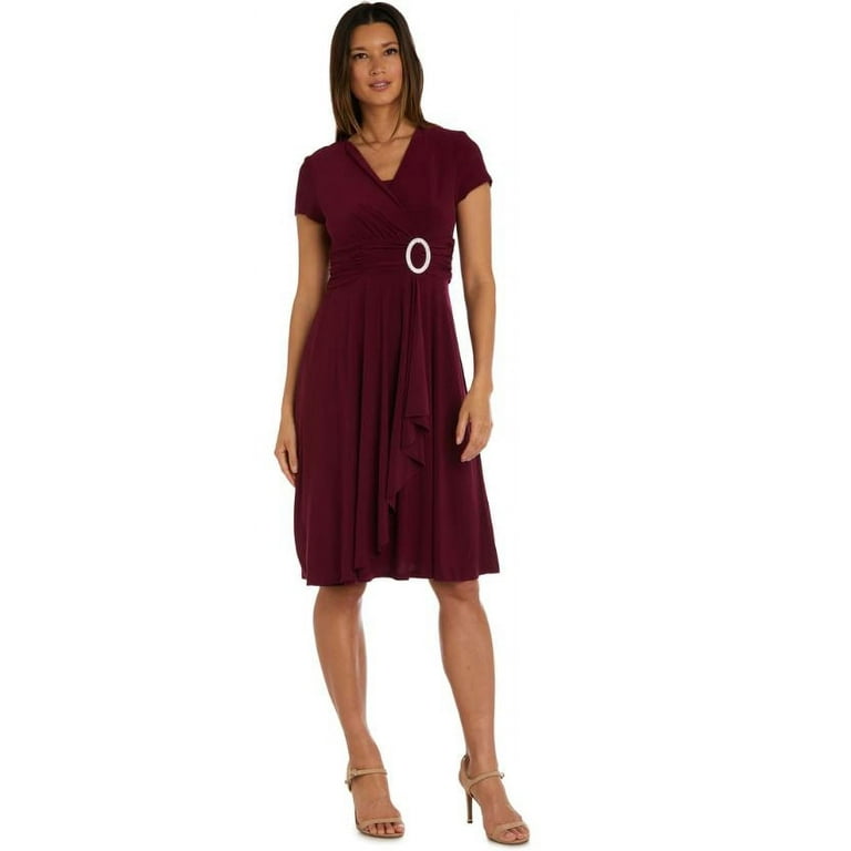 R & m richards faux wrap dress deals