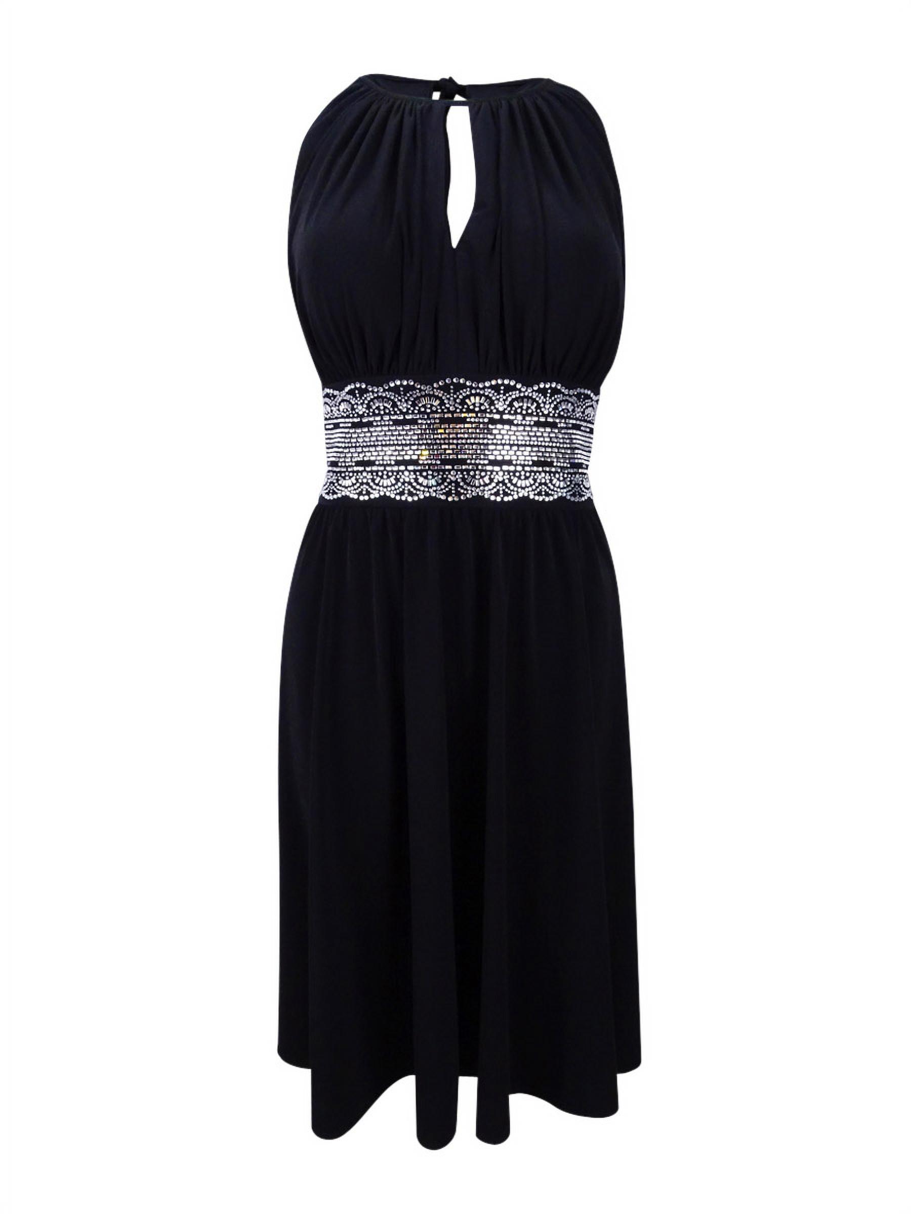 bohme black dress Morgan & Company Juniors' Plunging Cutout-Side Halter Gown - Black
