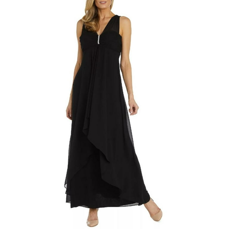 R & m richards sleeveless evening gown best sale