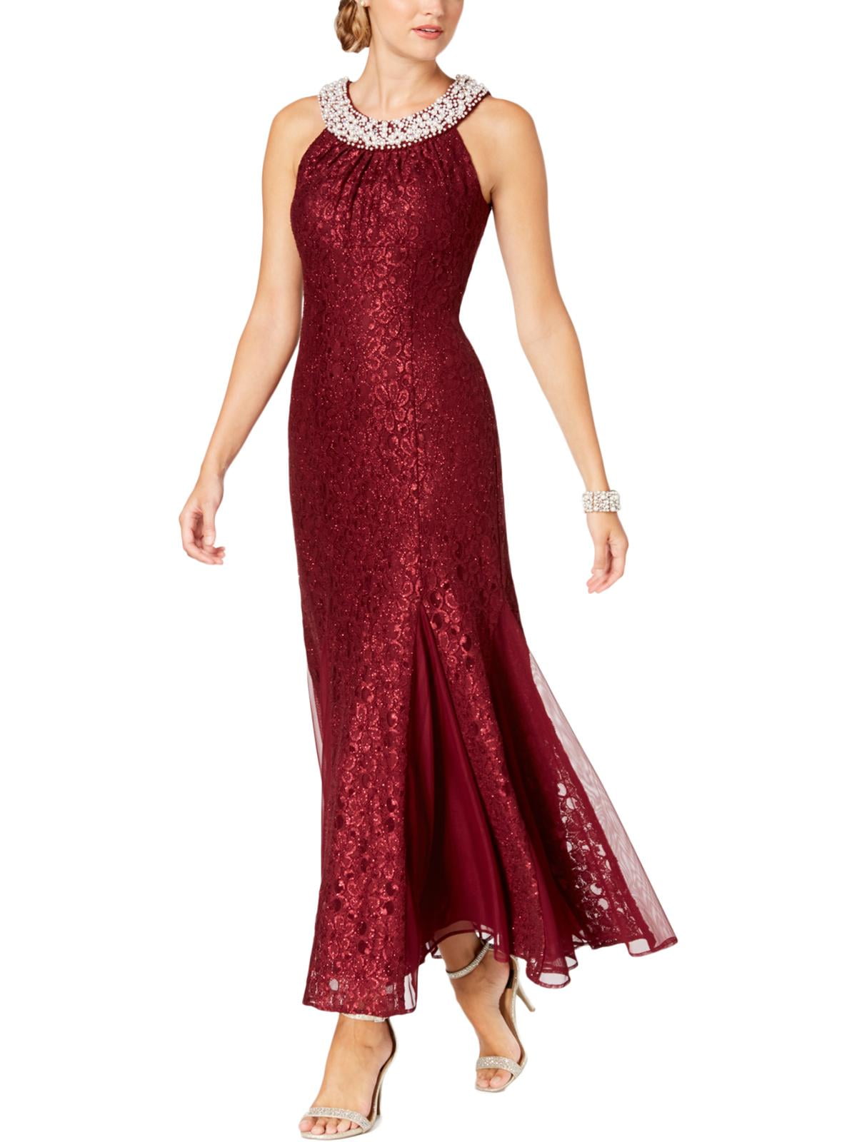 R & m richards embellished lace gown hotsell