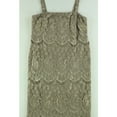 thumbnail image 1 of R&M Richards Womens Lace Shift Dress, Beige, 10, 1 of 1