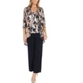 thumbnail image 1 of R&M Richards Womens Metallic 3PCS One-Button Suit, 1 of 4