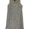 thumbnail image 1 of R & M Richards Womens Necklace Shift Dress, Brown, Plus Size, 14W, 1 of 1