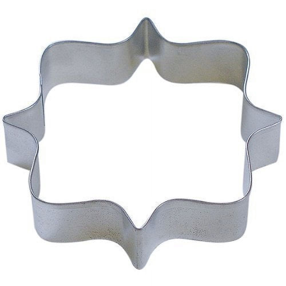 Ann Clark 4-Inch Square Plaque/Frame Cookie Cutter - Made In USA Food Safe Steel