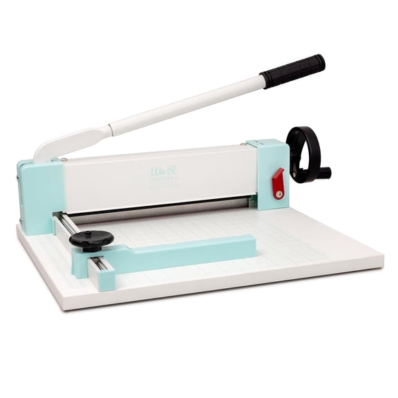 We R Makers Cinch Stack Cutter, Heavy Duty Guillotine Paper Cutter for 1 Thick Stacks, Precis Alignment, Easy Operat, Scrapbooking, Card Making, and Crafting