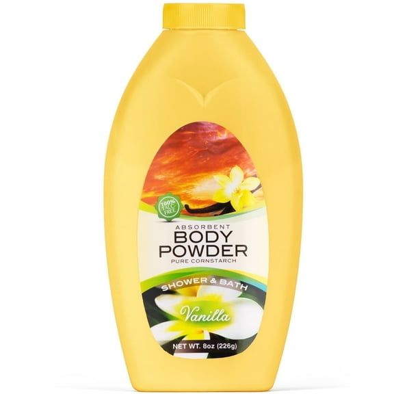 R-NEU Body Bath Powder for Women, 100% Talc-Free, Luscious Fresh Vanilla Dusting Powder, Extra Large Bottle, 8oz
