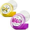 thumbnail image 1 of R-NEU 2 Pack Talc-Free Body Powder with Powder Puff, Luminous Lemon & Majestic Orchid, 10 Oz, 1 of 4