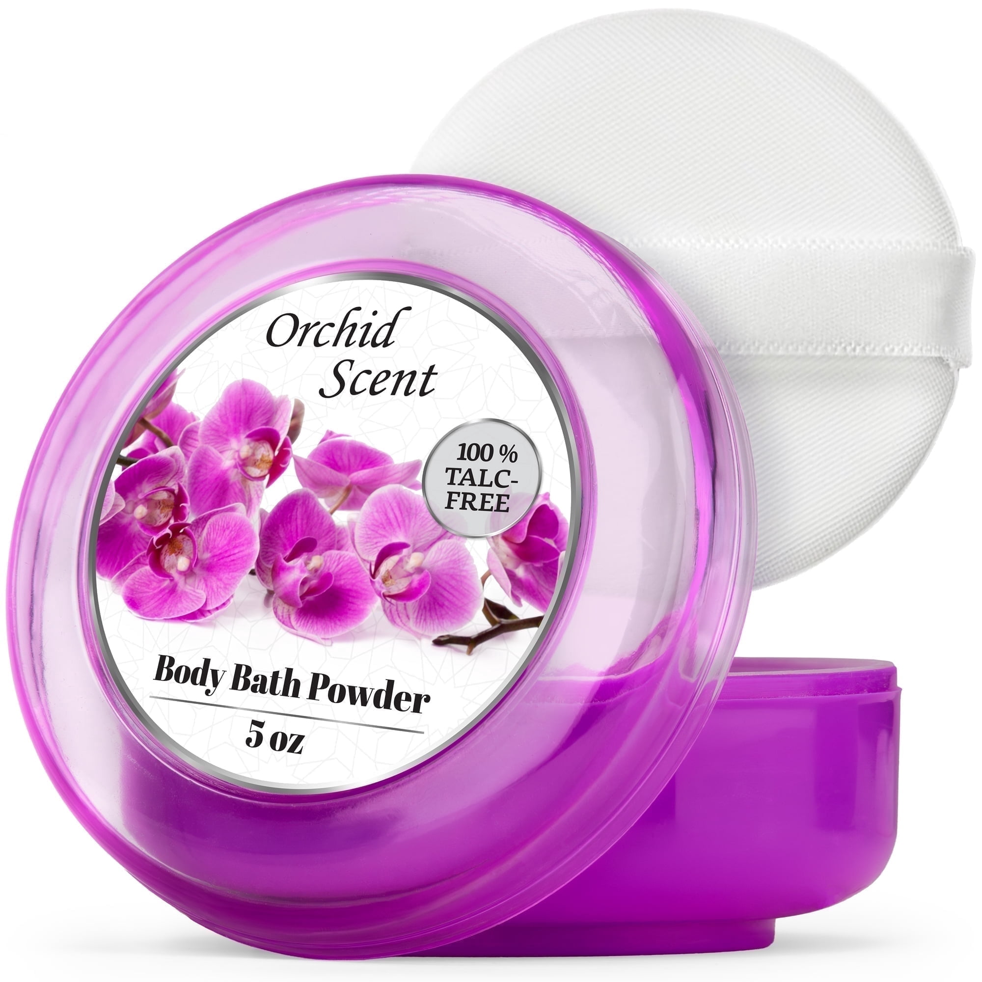 R-Neu Body Powder for Women, Talc-Free, Easy Application, Soft Skin, Majestic Orchid Scent, 5oz, 1 pack