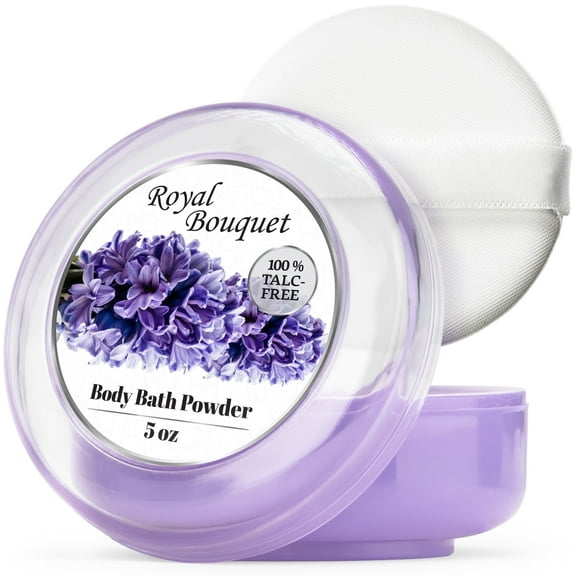 R-Neu Body Powder for Women, Talc-Free, Easy Application, Soft Skin, Royal Bouquet Scent, 5oz Pack