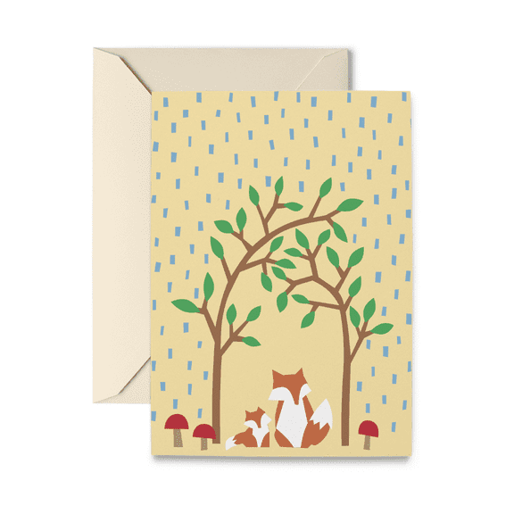 R. Nichols-Baby Fox Greeting Card