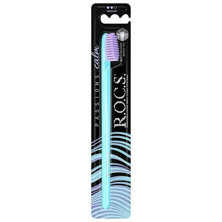 R..O.C.S. Passions Toothbrush Calm Turquoise Handle Purple Hair
