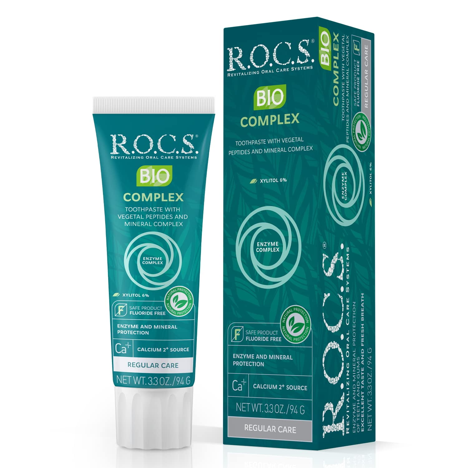 R.O.C.S. Toothpaste Mineralin SR25 Formula with Calcium, Bromelain