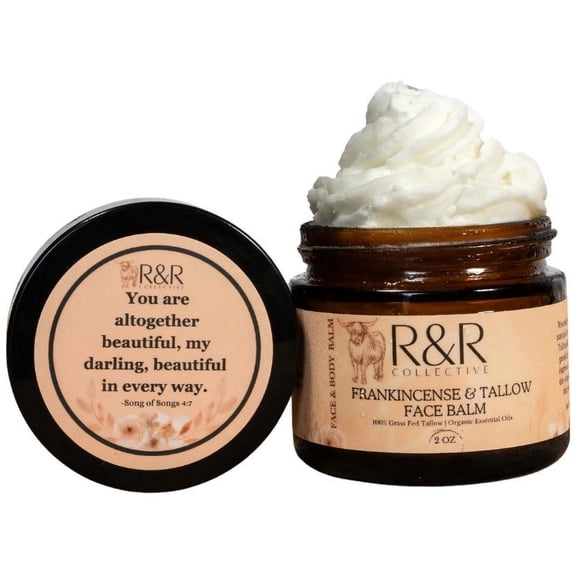 R&R Collective Whipped Tallow Face Moisturizer (Frankincense Face)- 2 oz