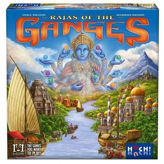R&R Games RRG443 Rajas of The Ganges Cards & Karma Non Collectible Card Game