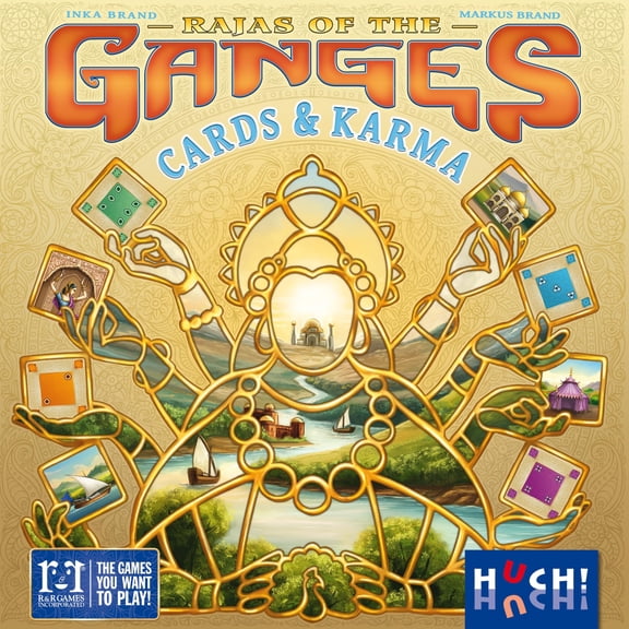 R&R Games RRG443 Rajas of The Ganges Cards & Karma Non Collectible Card Game