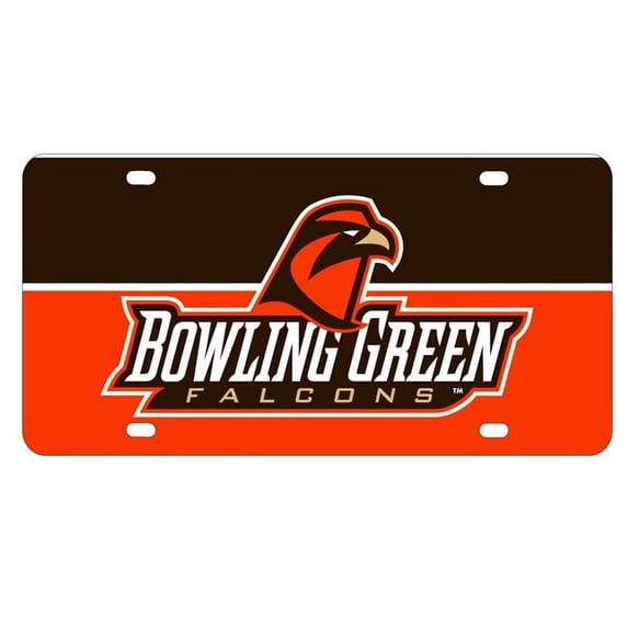 R & R Imports Bowling Green Falcons Metal License Plate