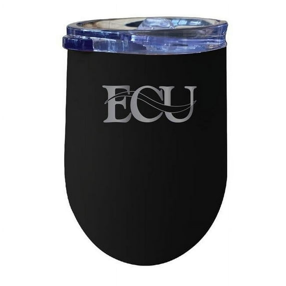 R & R Imports ITWE-C-ECEN20B East Central University Tigers 12 oz Insulated Wine Stainless Steel Tumbler, Black