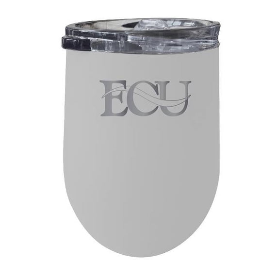 R & R Imports ITWE-C-ECEN20W East Central University Tigers 12 oz Insulated Wine Stainless Steel Tumbler, White