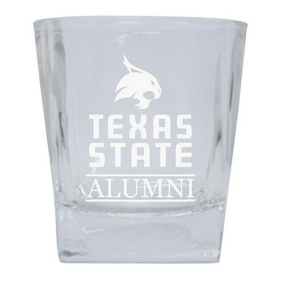 R & R Imports GLSGE-C-TXS20 ALUM Texas State Bobcats Etched Alumni 5 oz Shooter Glass Tumbler
