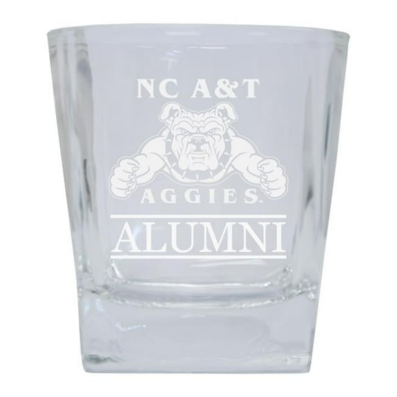 R & R Imports GLTB-C-NCAT20 ALUM North Carolina A&T State Aggies 8 oz Etched Alumni Glass Tumbler