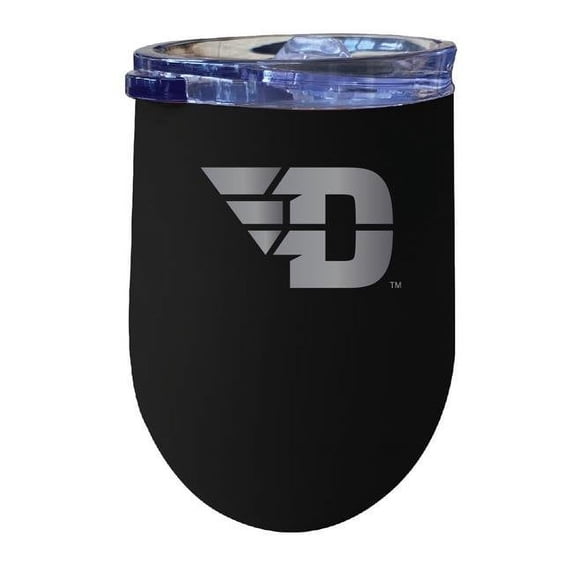 R & R Imports ITWE-C-DAY20B Dayton Flyers 12 oz Insulated Wine Stainless Steel Tumbler, Black