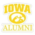 thumbnail image 1 of R & R Imports  Iowa Hawkeyes 4 in. Laser Cut Alumni Vinyl Decal Sticker - Pack of 2, 1 of 1
