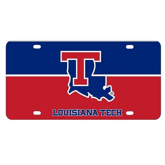 R & R Imports LP-C-LAT19 Louisiana Tech Bulldogs Metal License Plate