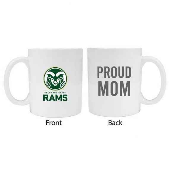 R & R Imports MUG-C-COL20 WMOM Colorado State Rams Proud Mom White Ceramic Coffee Mug