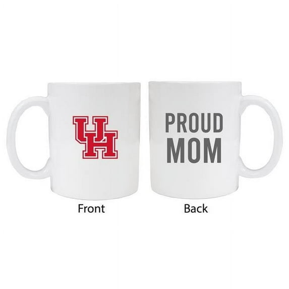 R & R Imports MUG-C-HOUS20 WMOM University of Houston Proud Mom White Ceramic Coffee Mug