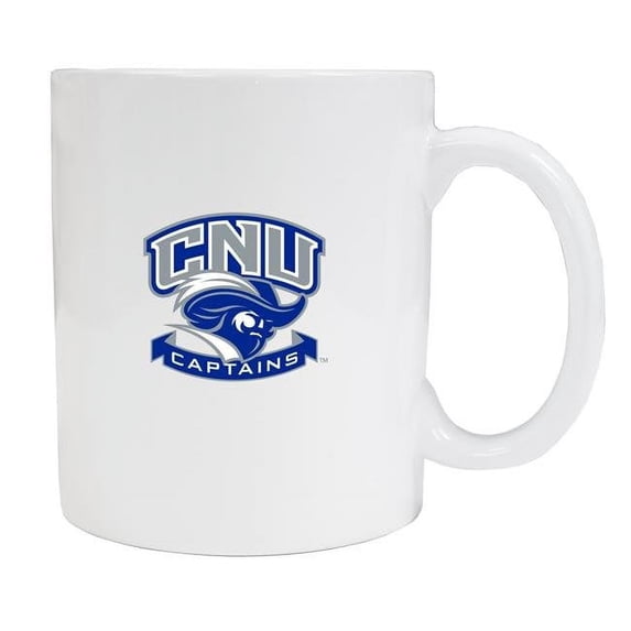 R & R Imports MUG2-C-CNU19 W Christopher Newport Captains White Ceramic Coffee Mug - Pack of 2