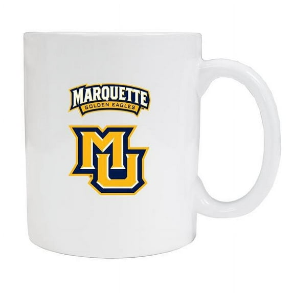 R & R Imports MUG2-C-MRQ19 W Marquette Golden Eagles White Ceramic Coffee Mug - Pack of 2