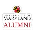 thumbnail image 1 of R & R Imports  Maryland Terrapins 4 in. Laser Cut Alumni Vinyl Decal Sticker - Pack of 2, 1 of 1