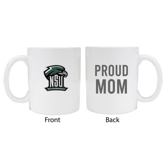 R & R Imports Northeastern State University Riverhawks Proud Mom White Ceramic Coffee Mug
