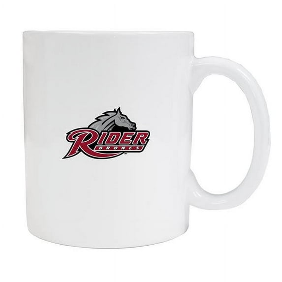 R & R Imports Rider University Broncs White Ceramic Coffee Mug - Pack of 2