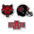 thumbnail image 1 of R & R Imports STC3P-C-ARS20 Arkansas State Vinyl Decal Sticker, 4 in. - Pack of 3, 1 of 1